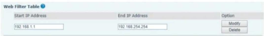 2N Telecommunications IP Handset - Security >> Web Filter - 2