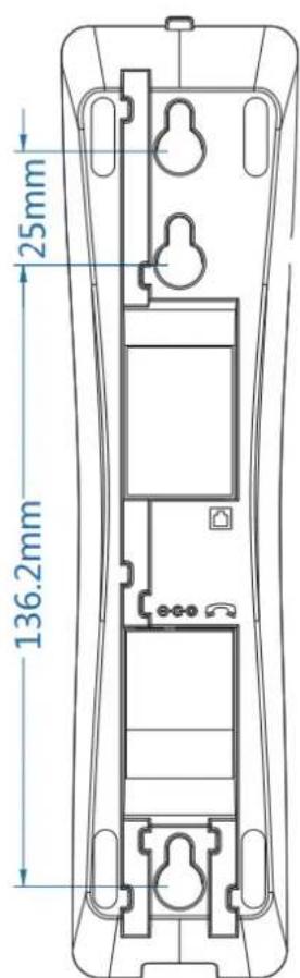 2N Telecommunications IP Handset - Wall mounted installation method - 1