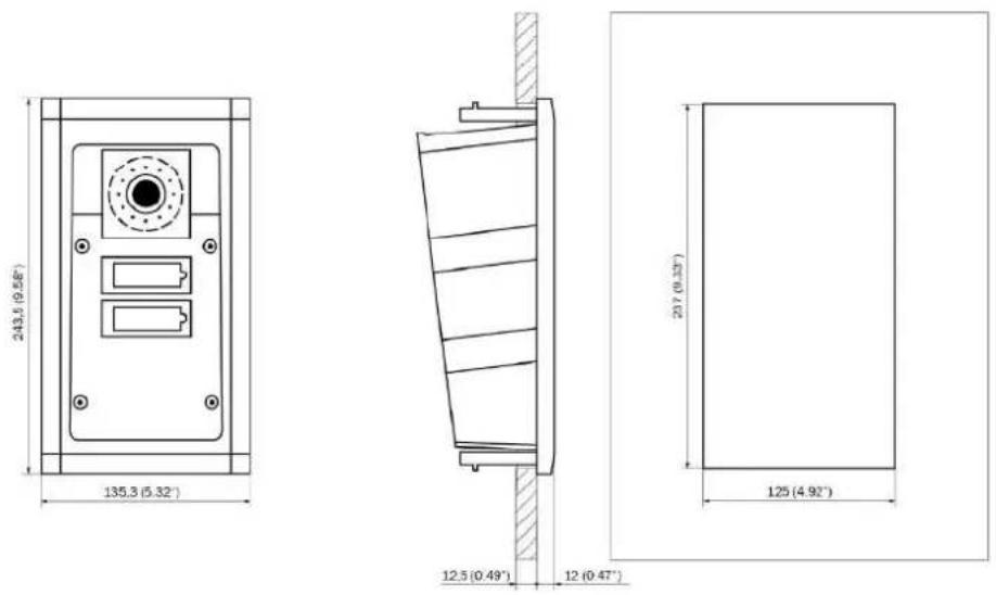 2N Telecommunications IP Force - Flush mounting - 1