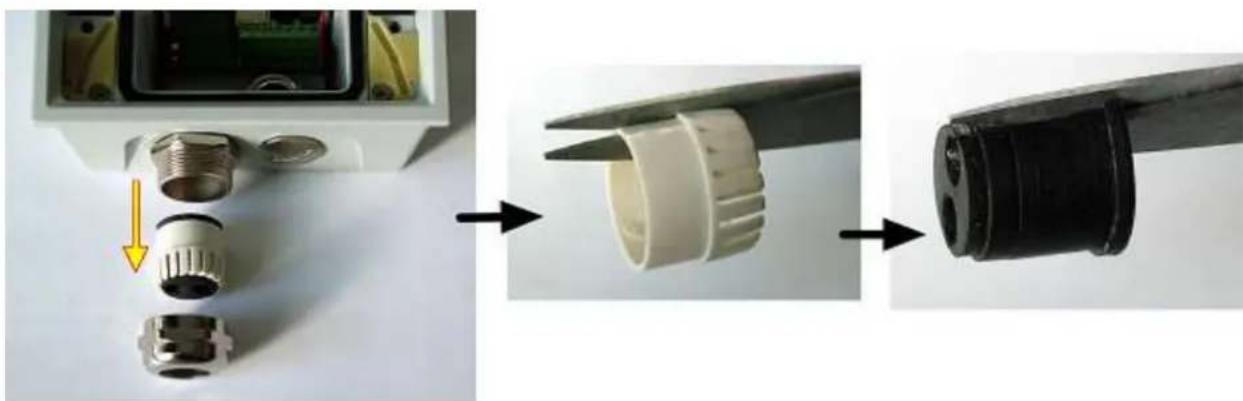 2N Telecommunications IP Force - How to Pull a RJ-45 Terminated Cable through a Bushing - 2