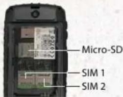 RugGear RG160 PRO - INSTALLATION OF THE SIM CARDS - 1