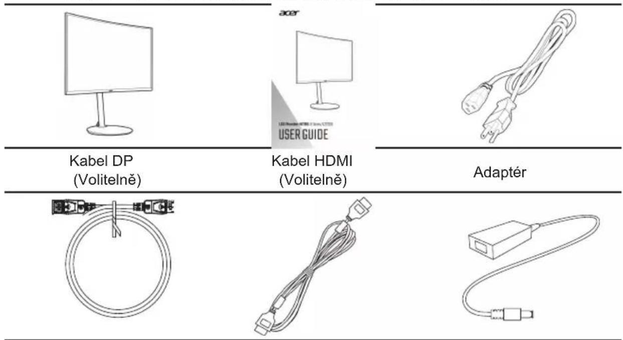 Kabel DP (Volitelně) Kabel HDMI (Volitelně) Adaptér