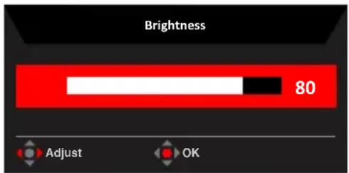 ACER XF243YP - Rychlé tlačítko2 (výchozí: Brightness (Jas)) - 1