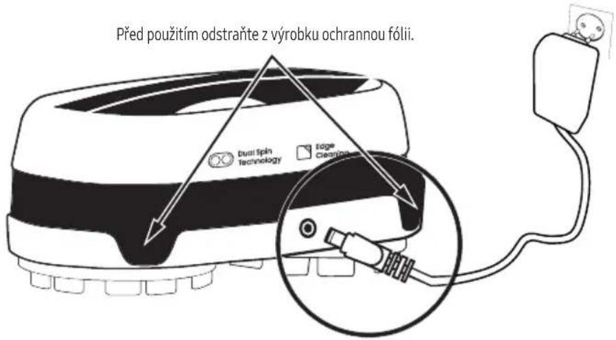 Před použitím odstraňte z výrobku ochrannou fólii. dual Spin technology edge cleaning