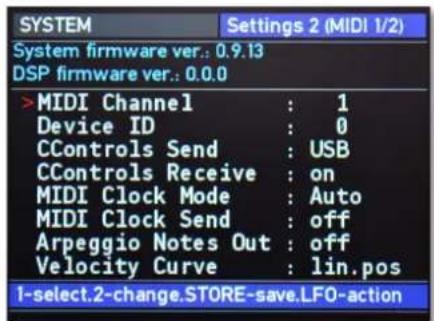 WALDORF M Wavetable - Settings 2+3 MIDI 1/2 Pages - 1