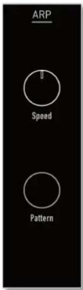 WALDORF M Wavetable - The Arp Section Panel Parameters Speed - 1