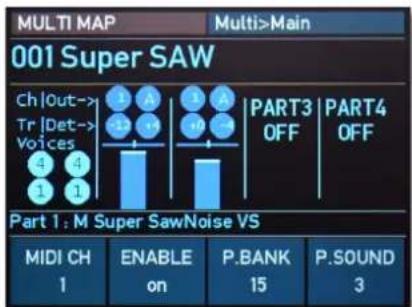 WALDORF M Wavetable - The Multi Map Edit Display Pages - 2