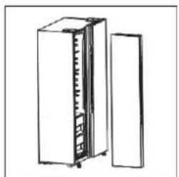 Heinner HSBS-H442NFGWHE++ - REMOVE THE DOORS - 4