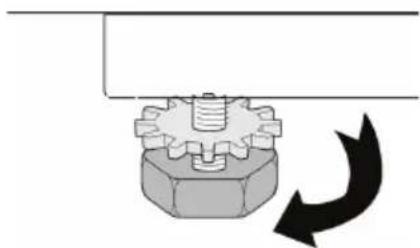 Concept PSP6509i - Placing the machine and adjusting the adjustable foot - 3