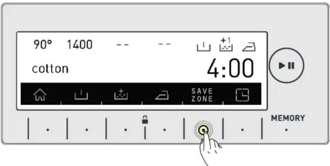 90° 1400 -- -- +1 cotton 4:00 SAVE ZONE MEMORY