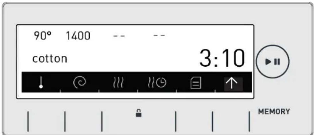 90° 1400 -- -- cotton 3:10 ↓ ⚫ ⚪ ⚪ ⚪ ⚠ ↑ MEMORY