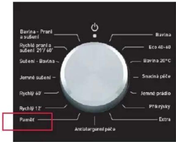 Bavina - Praní a sušení Rychlé praní a sušení 29' / 60' Sušení - Bavina - Jemné sušení - Rychlý 60' Rychlý 12' Parnět Antalargonní péče Bavina Eco 40-60 Bavina 20°C Snadná péče Jemné prádio Příkryvky Extra