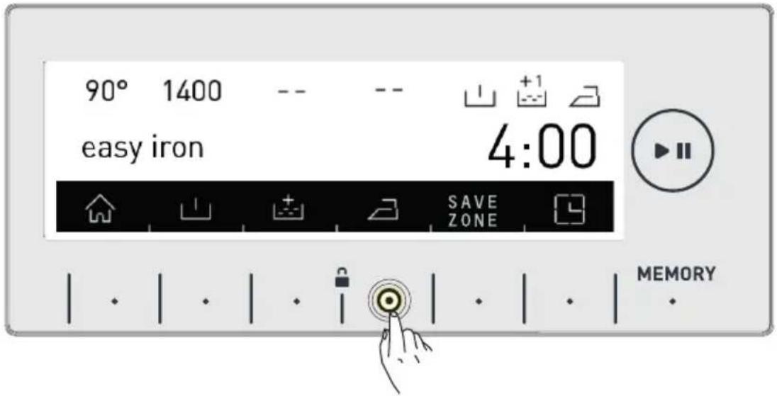 90° 1400 -- -- +1 easy iron 4:00 SAVE ZONE MEMORY
