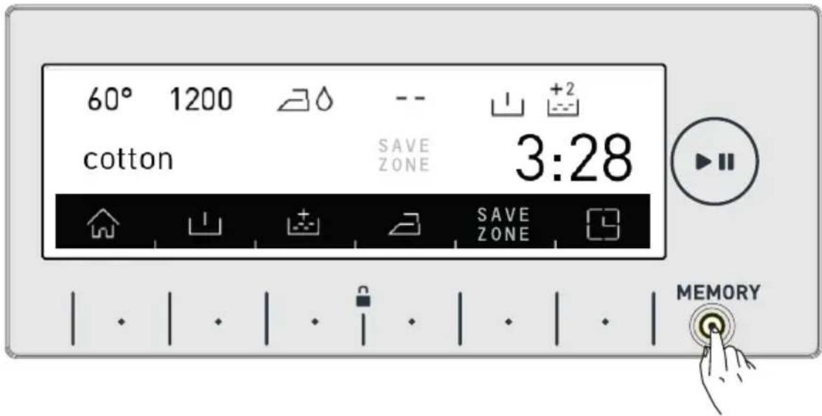 60° 1200 cotton SAVE ZONE 3:28 SAVE ZONE MEMORY