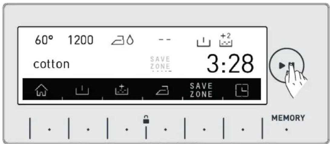 60° 1200 -- + +2 cotton SAVE ZONE 3:28 SAVE ZONE MEMORY