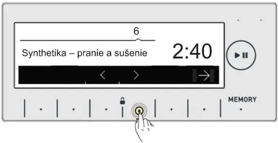 6 Synthetika – pranie a sušenie 2:40 < > > > > MEMORY