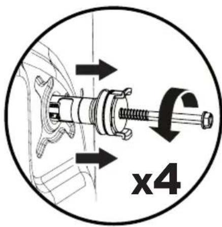 Concept PSP6509i - Removing transportation safety screws - 4