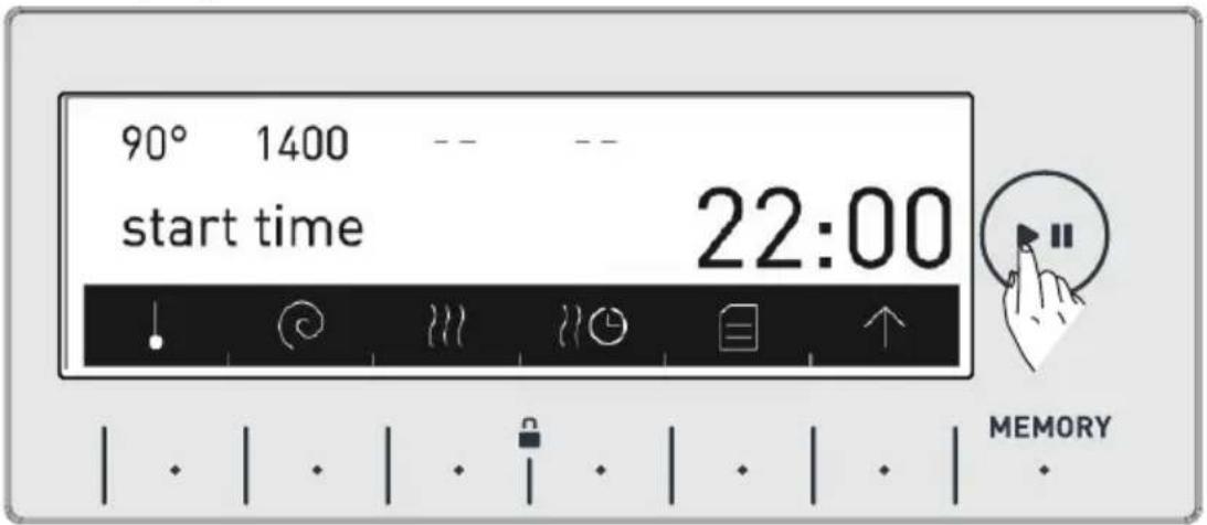 90° 1400 -- -- start time 22:00 MEMORY