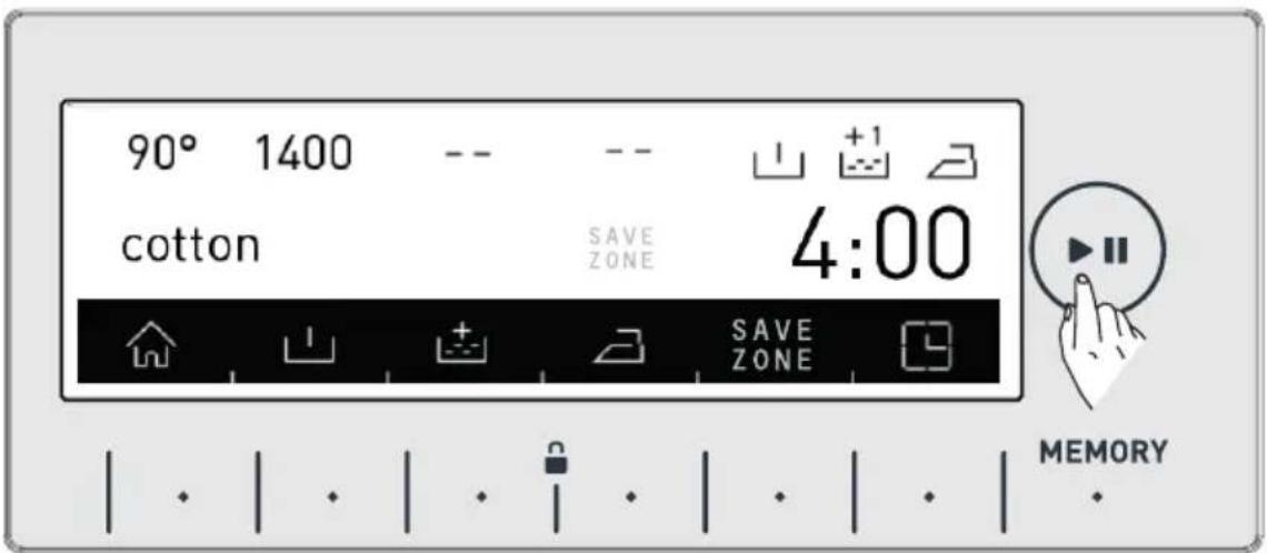 90° 1400 -- -- +1 cotton SAVE ZONE 4:00 SAVE ZONE MEMORY