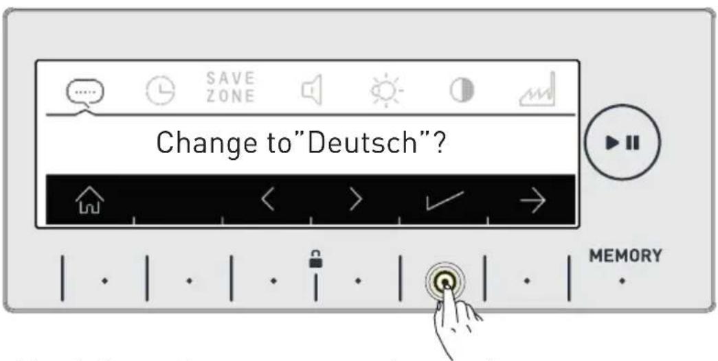 Concept PSP6509i - Language selection setting - 5