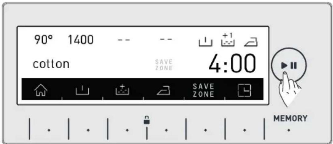 90° 1400 -- -- -- +1 cotton SAVE ZONE 4:00 SAVE ZONE MEMORY