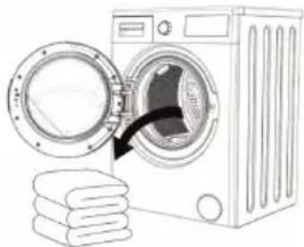 Concept PSP6509i - Placing laundry into the machine - 2