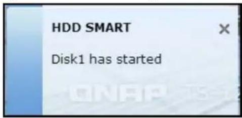 HDD SMART Disk1 has started