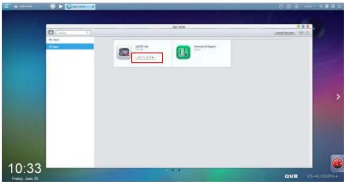 Auto Center GOOLO Link C:0.19 Auto Now 8.4.2 RandomCS/Agent1 8.4.2 10:33 Friday, June 20 QVR VS-4116UPro+