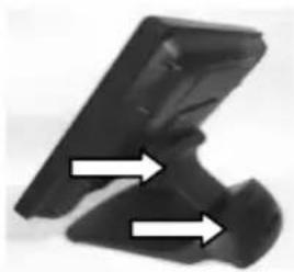 Posiflex XT-4015 - CABLE PASSAGE FROM BOTTOM For Gen 7&8 Base - 1