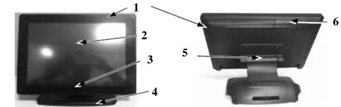 Posiflex XT-4015 - PRODUCT PICTURES FOR Gen 7&8 BASE STAND - 1