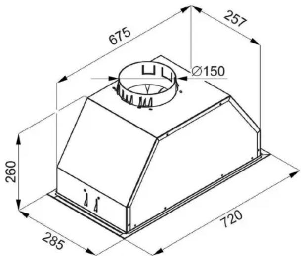 675 257 Ø150 260 285 720