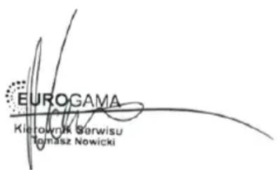 EUROGAMA Kierownyk Berwisu Tomasz Nowicki