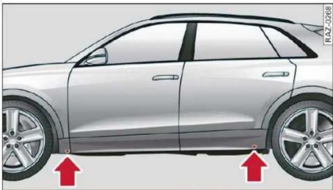 AUDI Q8 (2020) - Raising the vehicle - 1