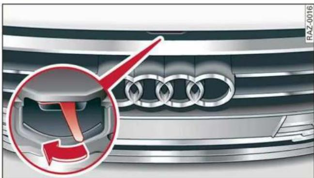AUDI Q8 (2020) - Opening and closing the hood - 2