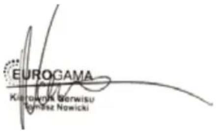 EUROGAMA Kierogamy Berwisu Tomasz Nowicki