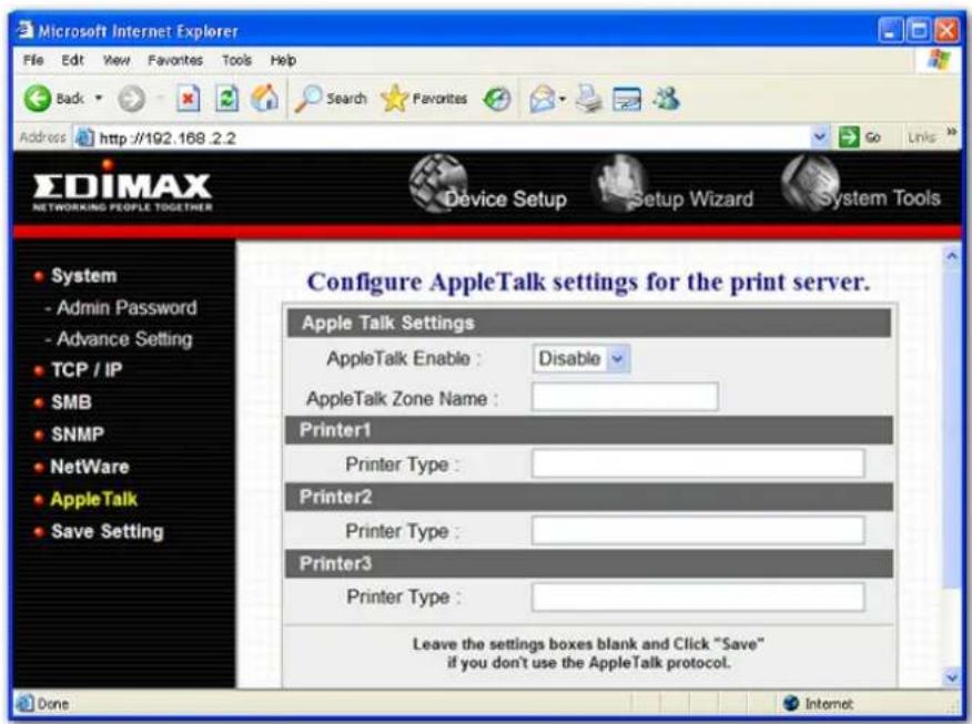 Edimax PS-1206P - AppleTalk - 1
