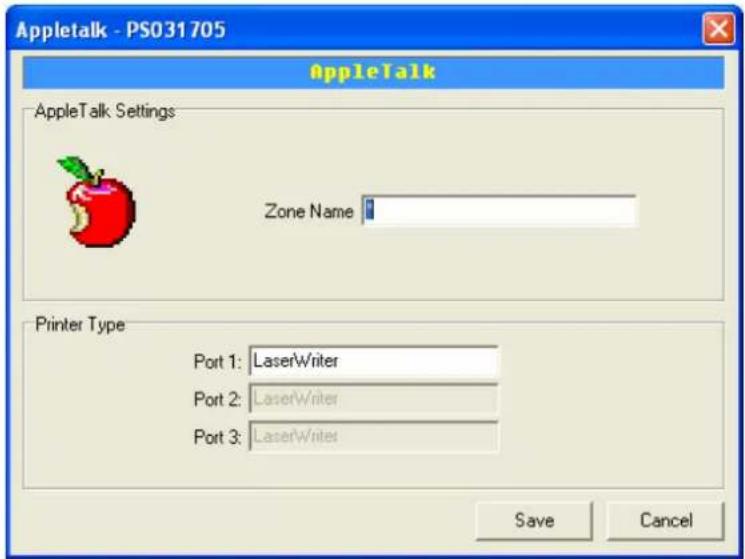 Edimax PS-1206P - AppleTalk Configuration - 1