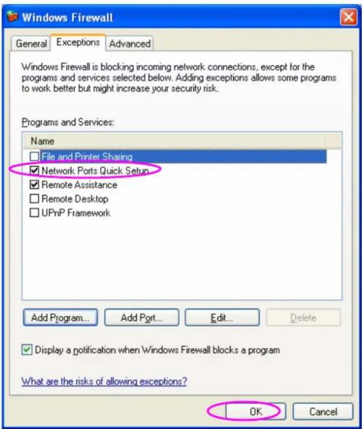 Edimax PS-1206P - Step7. A new program "Network Ports Quick Setup" is displayed in the list, click "Ok". - 2