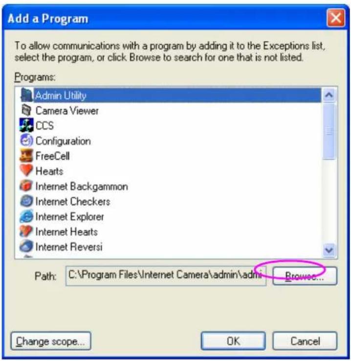 Edimax PS-1206P - Step5. Click "Browse" to add a new program. - 1
