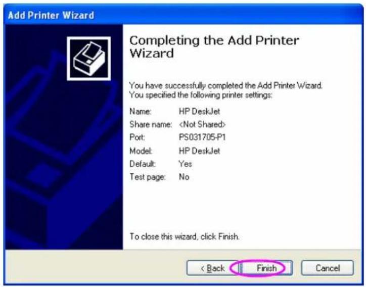 Edimax PS-1206P - Windows Add Printer Procedure - 7