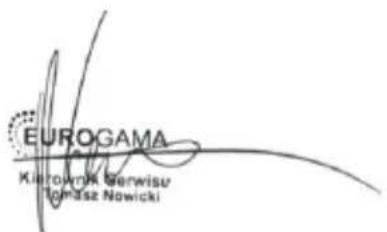 EUROGAMA Kiatrownik Gernisu Tomasz Nowicki