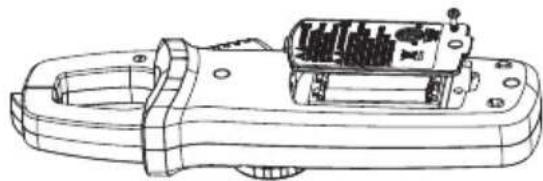 Uni-T UT-203R - Pariston vaihtaminen - 1