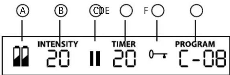 A B CDE F O INTENSITY 20 20 TIMER PROGRAM C-08