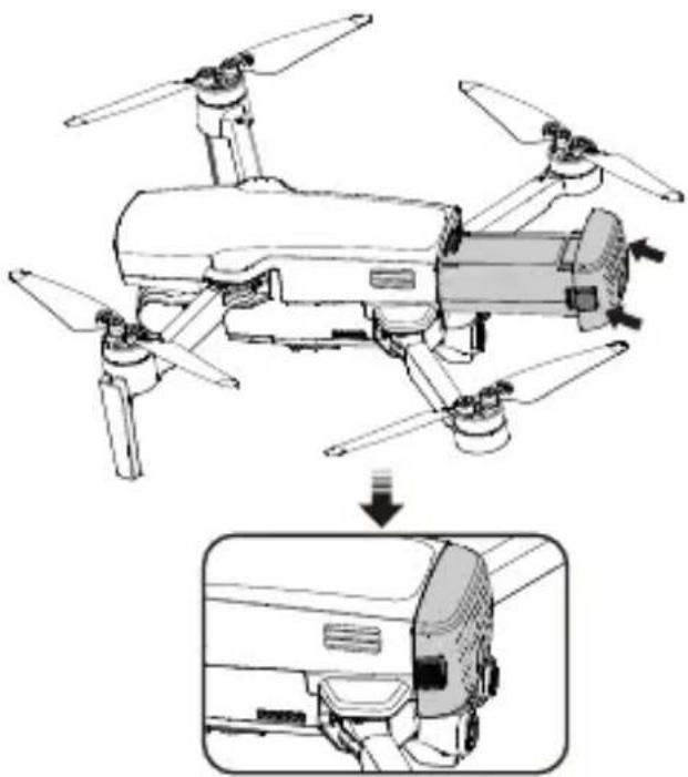 HUBSAN Zino Mini - 機体用バッテリーの取り付け - 1