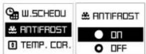 Tesy CN 051 100 EI CLOUD W - Activation and deactivation of Anti-frost mode - 2