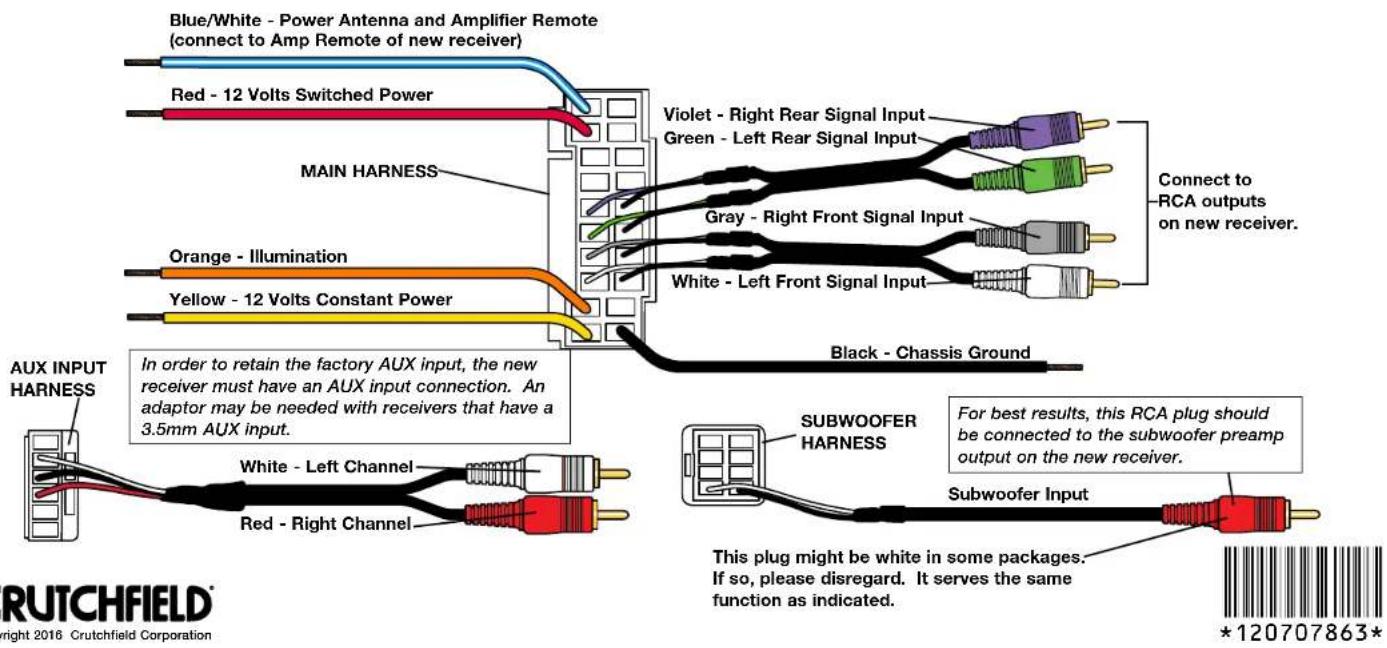 Metra 70-7863 - STEP 1 -- MATCH & CONNECT WIRES - 1
