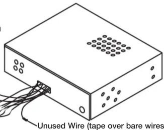 Unused Wire (tape over bare wires)