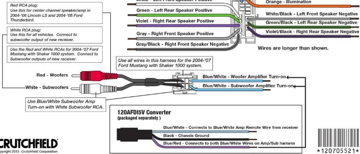 Metra 70-5521 - STEP 1 -- MATCH & CONNECT WIRES - 1