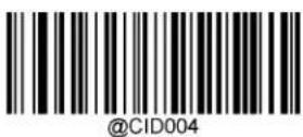 Newland FM3080 Hind - Restore the default Code IDs of all symbologies: - 3