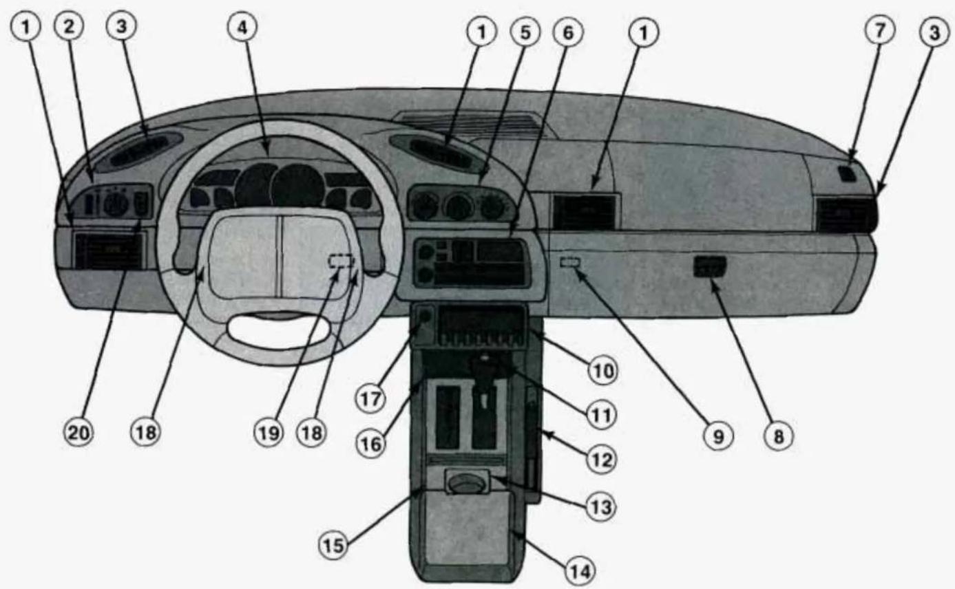 CHEVROLET Camaro (1993) - ■ Floor Mats - 1